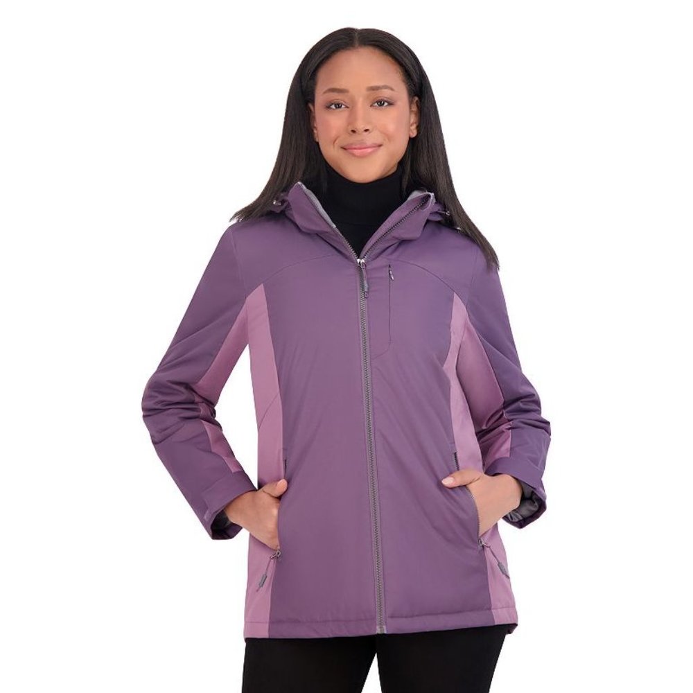 Womens ZeroXposur Scarlet Midweight Active Jacket, Purple Ash, Size S - NWT